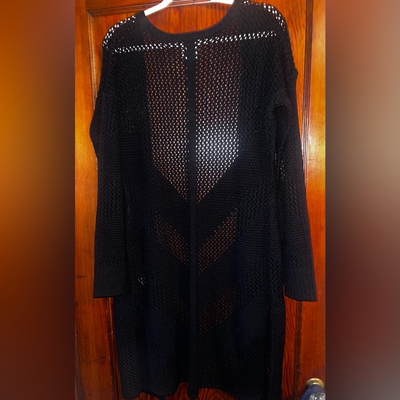 ⭐️Harper Heritage ⭐️ from Francesca’s⭐️ Black long sleeve sweater Duster ⭐️ - Picture 2 of 15
